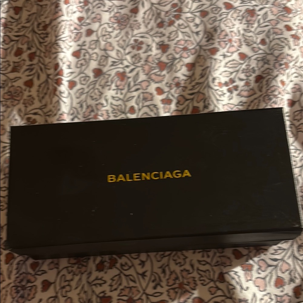 Balenciaga Black Box with Gold Logo